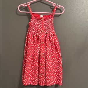 Red Pleated Sundress with Spaghetti Straps for Casual Wear